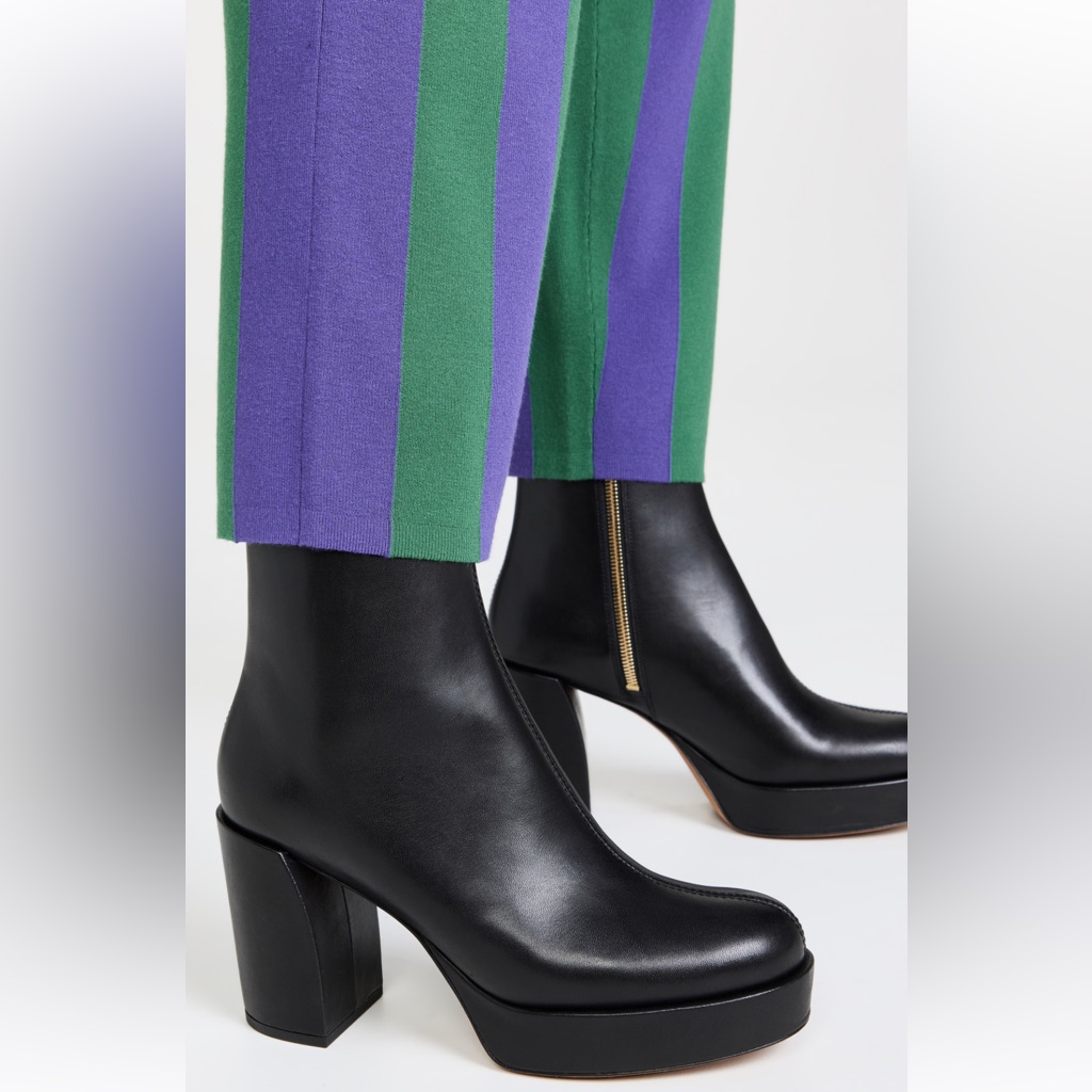 3.1 Phillip Lim 90mm Naomi Platform Zip Up Mid Boots Size 37.5 Worn Once
